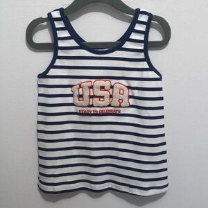 Zara 5-6 USA tank top. NWT, perfect for Memorial Day/4th of July. Gender neutral